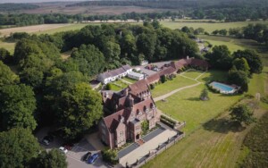 Burley Manor Aerial drone shot